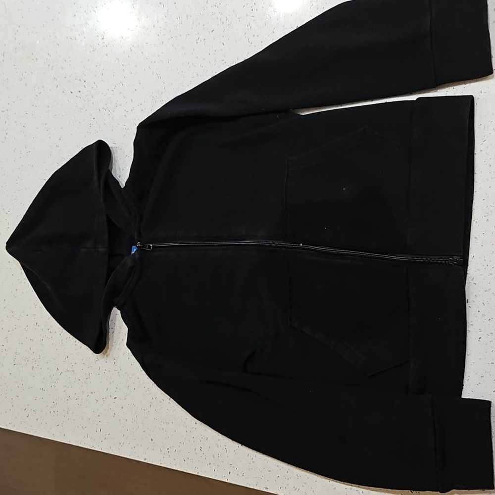 Boy's Sz 12 Old Navy Black Zippered Hoodie Jacket